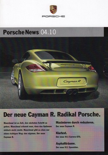 Porsche news cayman 911 997 - news,