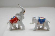 Rudolf Kämmer Porzellan Figur Miniatur ELEFANT 2 x