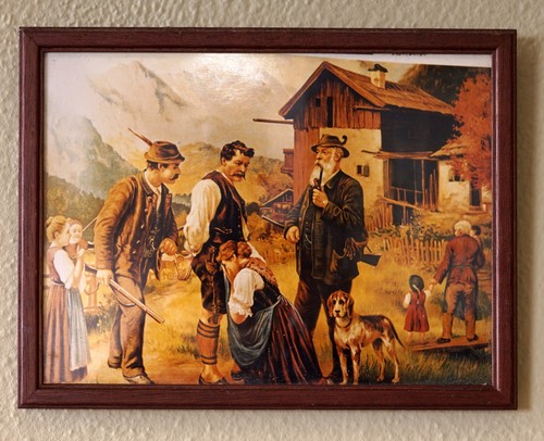 Schönes altes wandbild mit - altes,