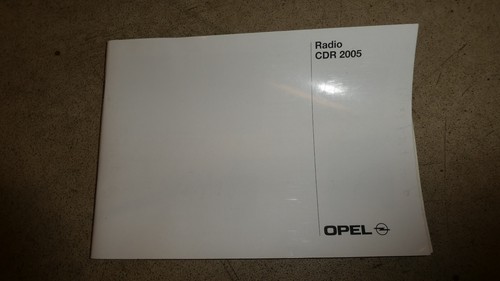Betriebsanleitung opel radio - betriebsanleitung,