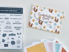 Stampin Up Stempelset FÄHNCHENVIELFALT mit den Stanzen Für jede Jahreszeit
