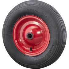 GARDAMO Ersatz Rad Ersatzrolle Rad 400 x 100 25 x 75 mm schwarz Transportrad