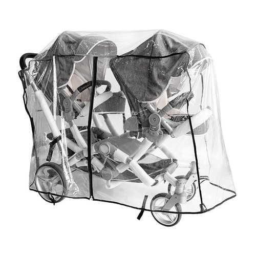Doppel-Kinderwagen-Regenschutz