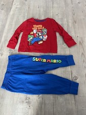 Super Mario Schlafanzug Gr 98 neuw