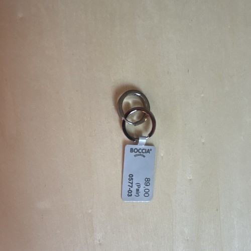 Boccia titanium ohrring 01 - titanium,
