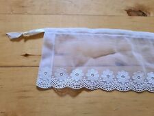 Cafehausgardine Bistrogardine Scheibengardine Fensterdeko weiß 73x11cm raffbar