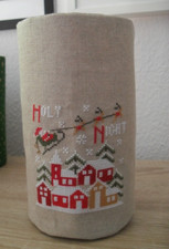 Utensilo, Stoff, Kreuzstich, Stickbild, Handarbeit, Winter, Weihnachten