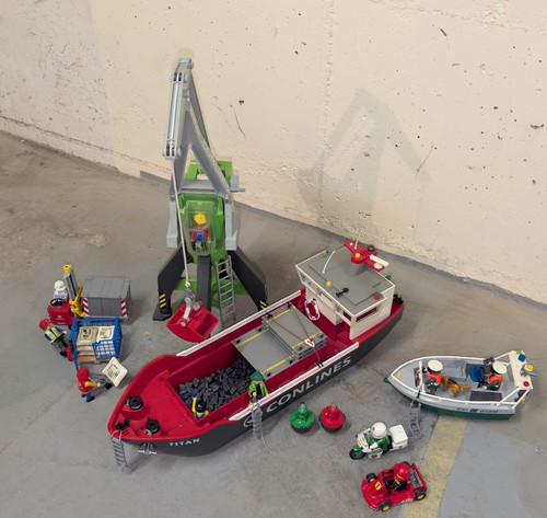 Playmobil großes hafen - hafen, set