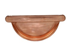 Kupfer-Rinnenboden, halbrund zum Falzen