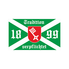 Bremen Fahne - Tradition verpflichtet, Grösse 90x150 cm, Flagge, Fahne, 1899, HB