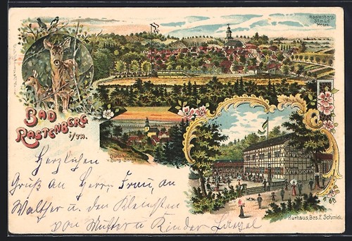 Lithographie bad rastenberg - lithographie,