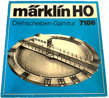 Märklin H0 7186 Drehscheibe (1976) - 10 Gleisanschlüssen f. M Gleise HO H0 1:87