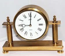 "Schatz" Kaminuhr Messing