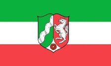 Aufkleber Nordrhein-Westfalen NRW Flagge Fahne 8 x 5 cm Autoaufkleber Sticker