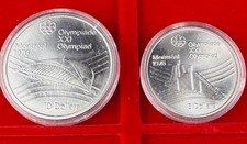 Kanada 10 Dollar 1976 + 5 Dollar 1976 Silber Olympia Montreal Feingewicht 67,4g