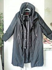 Ulla Popken : Gr. 50 - Damen Edel- Mantel, warm, bequeme Form, verst.Kapuze, TOP