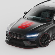 Motorhauben Rennstreifen Set