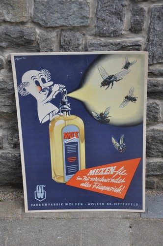 Altes reklameschild ddr mux - altes,