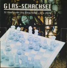 Glas Schachbrett unbespielt