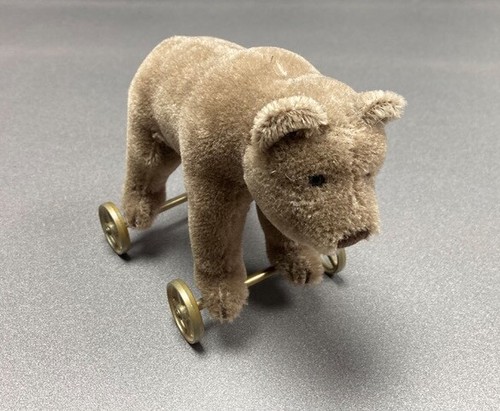 Steiff knopf braunes mohair - steiff,