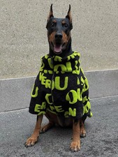 Warme Winter Fleece Hundejacke Große Hunde Dobermann Mantel Mit Reißverschluss