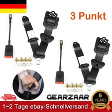 2x 3 Punkt Automatikgurt Sicherheitsgurt 3200mm Beckengurt für VW Golf 1 2 Audi