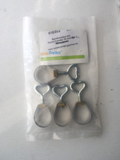 4x Rohrschelle Rohrklemme 25mm mit Herzschraube für Zeltstangen