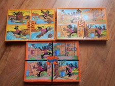 Puzzle Nu Pogodi Hase und Wolf Na Warte DDR VEB 3 Stück Konvolut