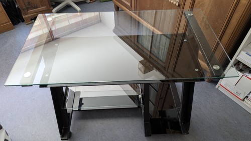 Arbeitstisch glas metall - pc-arbeitstisch, glas/metall