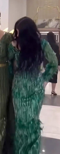 Damen abendkleid lang grün - lang,