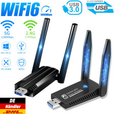 WLAN Stick USB 3.0 Adapter WiFi 6 AC 1800Mbps Bluetooth Dongle Dual Band 5GHz PC