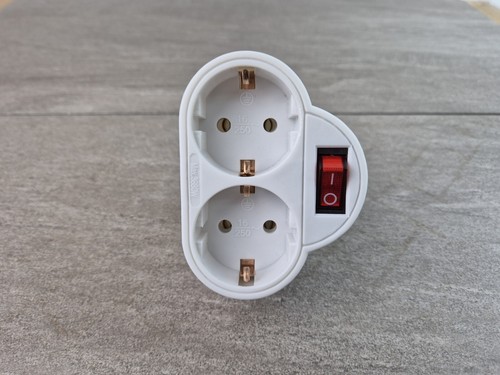 Schuko doppelstecker mit - doppelstecker,