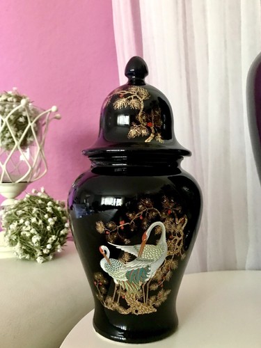 Vintage porzellan prunkvase - vintage,