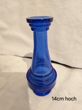 DDR Glasvase kleine Vase blau