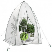 berwinterungszelt Foliengewächshaus 160x180cm, Gewächshaus für Pflanzen, Roll...