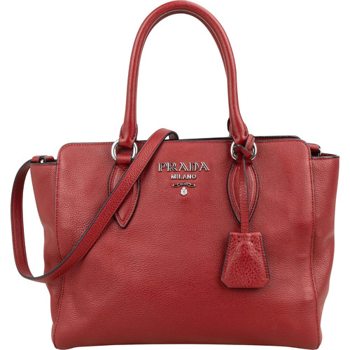 Prada red vitello daino - prada,