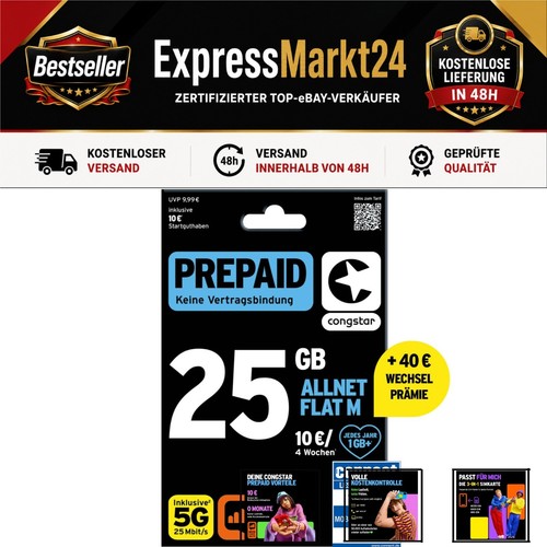 Congstar prepaid allnet - allnet, m