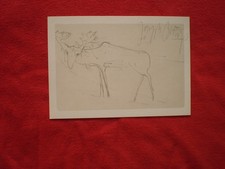 Original Joseph Beuys Kunstpostkarte Bleistift handsigniert 1983