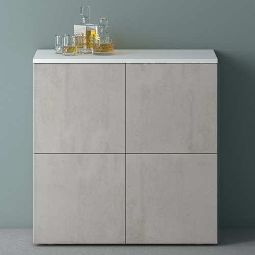 Kommode sideboard weiß holz - kommode,