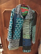 Damen Desigual Mantel, Gr. 38/40 mehrfarbig wunderschöne Knöpfe Barock wie NEU!