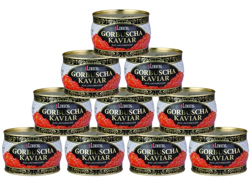 10x 400g buckel lachs kaviar - buckel,