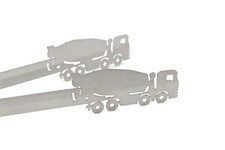 Grillzange Motiv Betonmischer