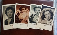 4 S/W Autogrammkarten von