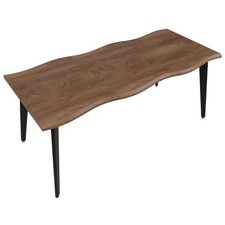 B-Ware Esszimmertisch MCW-O60, Eisen MDF ausziehbar 120-180cm, helle Eiche-Optik