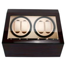 4+6 Uhren Uhrenbeweger Uhrenbox Holz Watch Winder Automatisch Uhrendreher Kasten