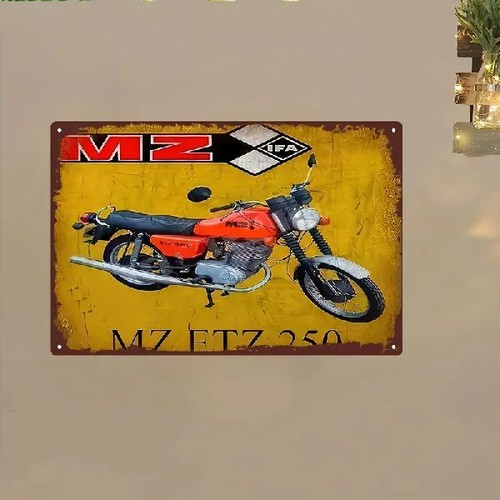 Blechschild motorrad ifa - blechschild, mz