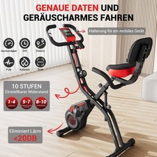 Heimtrainer Ergometer Fahrrad Trimmrad Indoor Cycle Fitnessbike Klappbar 150KG