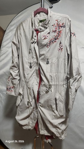 Embroidered utility parka - utility,