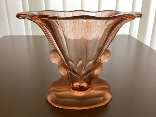 Walther glas art - deco, vase