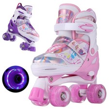 LED Rollschuhe Kinderrollschuhe Rollerskates Retro Skate Jugend Kinder 27-34🌷
